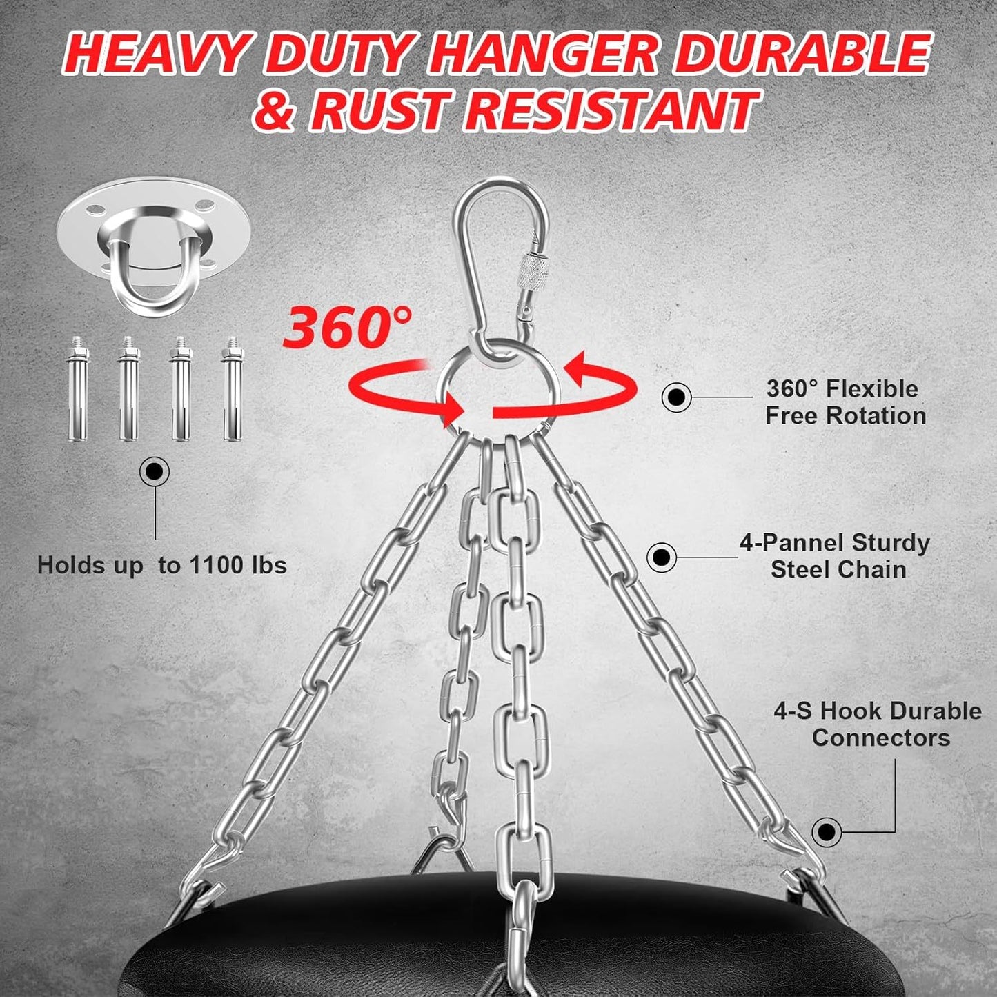 Faux Leather Punching Bag For MMA Training Equipment