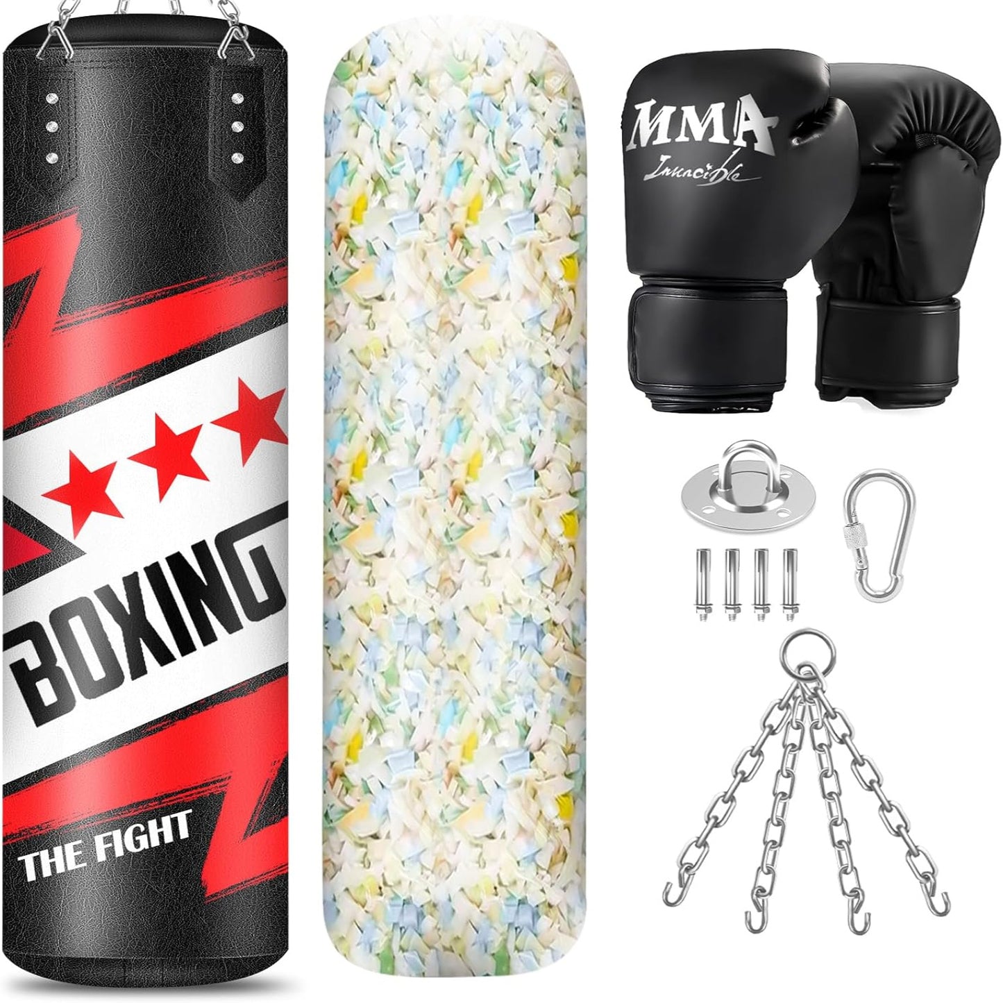 Faux Leather Punching Bag For MMA Training Equipment