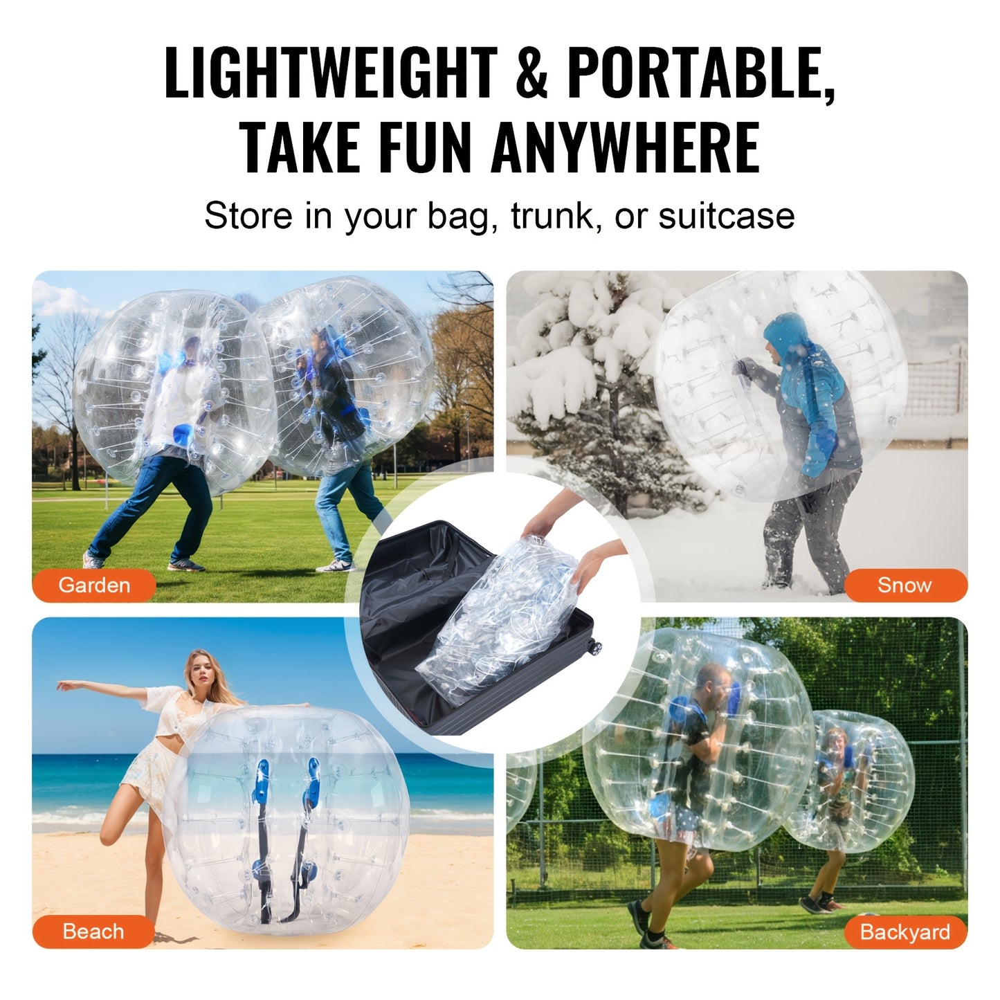 ZOORSE Inflatable Bumper Ball Bubble Soccer Ball For Adults