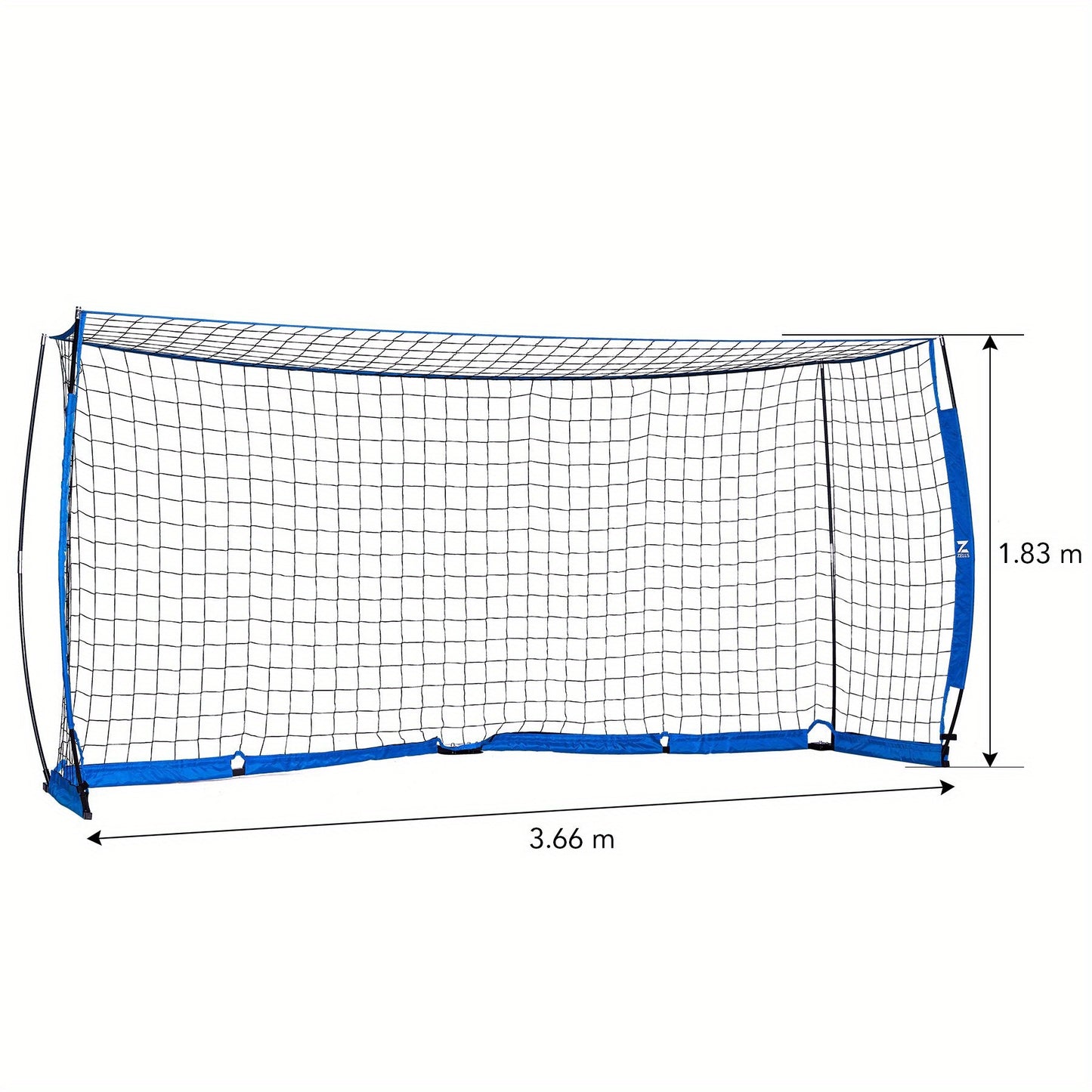 ZELUS Portable Soccer Goal Set With Knotless Net And Cones