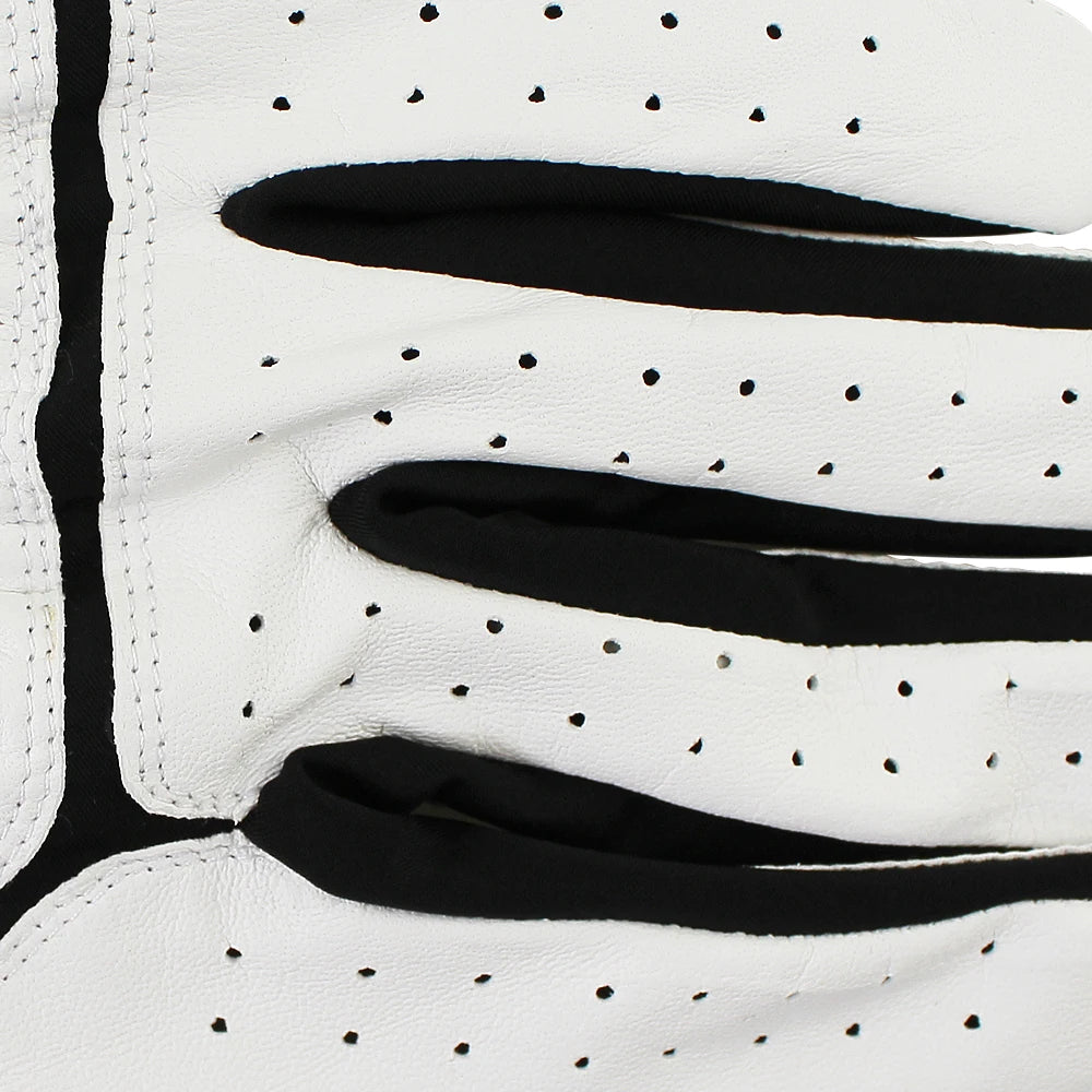 GVOVLVFCN Sheepskin Genuine Leather Golf Gloves For Men