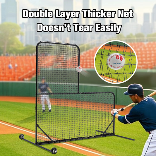 Hign-concerned L Shaped Baseball Net for Batting Cages