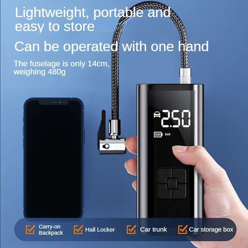 EAFCH Portable Tire Inflator Rechargeable Electric Air Pump