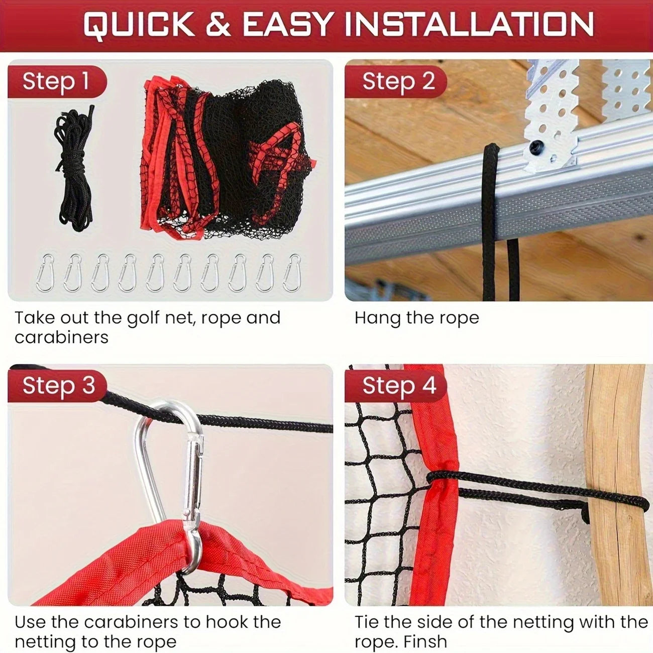 GREARTH Golf Practice Net Heavy Duty Hitting Barrier Net