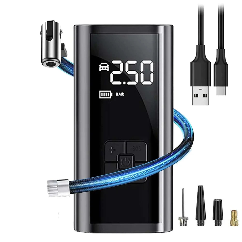 EAFCH Portable Tire Inflator Rechargeable Electric Air Pump