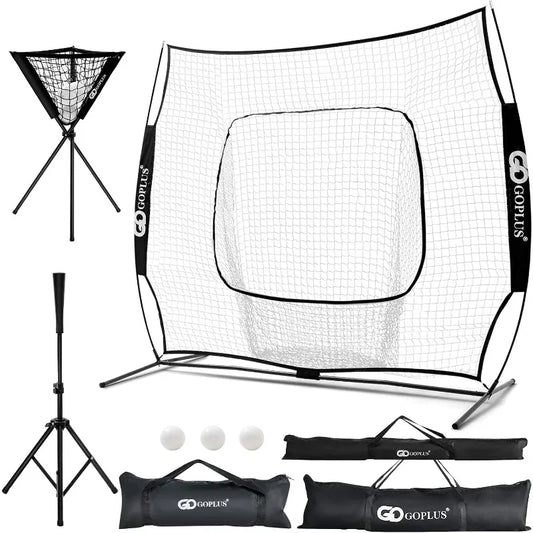 Goplus Baseball Practice Net Bundle With Batting Tee