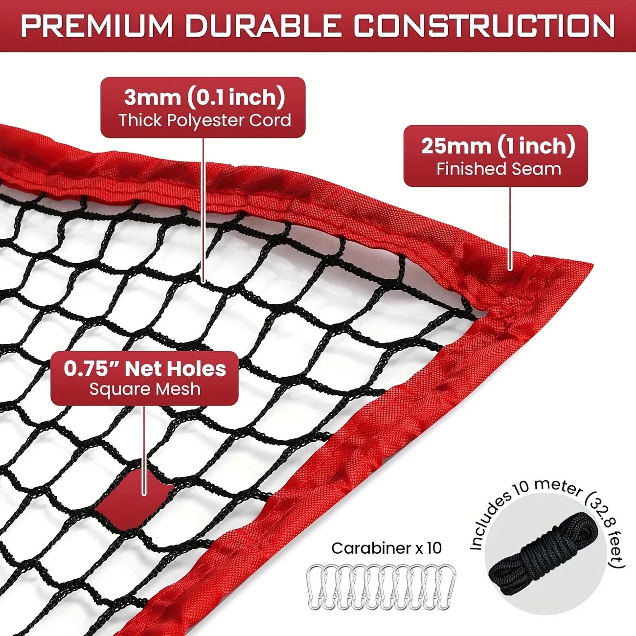 GREARTH Golf Practice Net Heavy Duty Hitting Barrier Net
