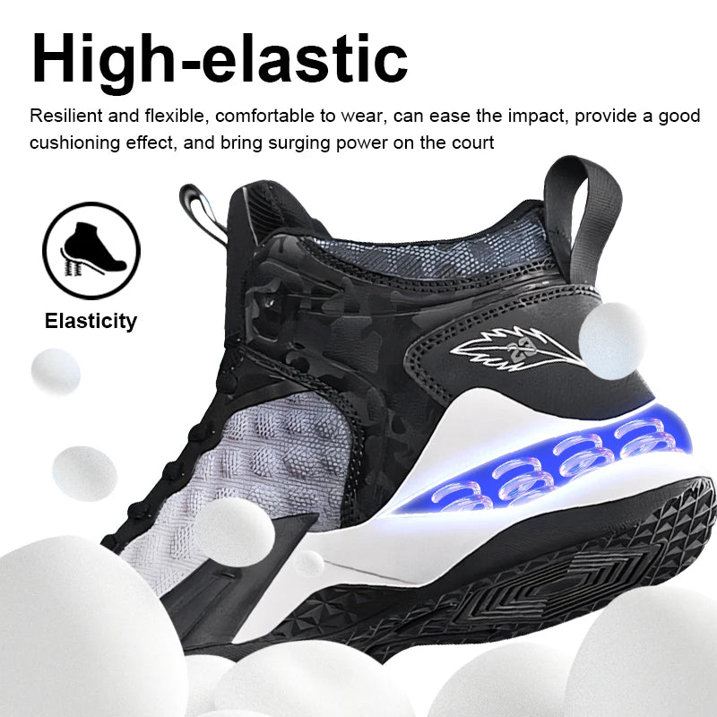 Louis Kadhrcn Mens Basketball Shoes Breathable Sneakers