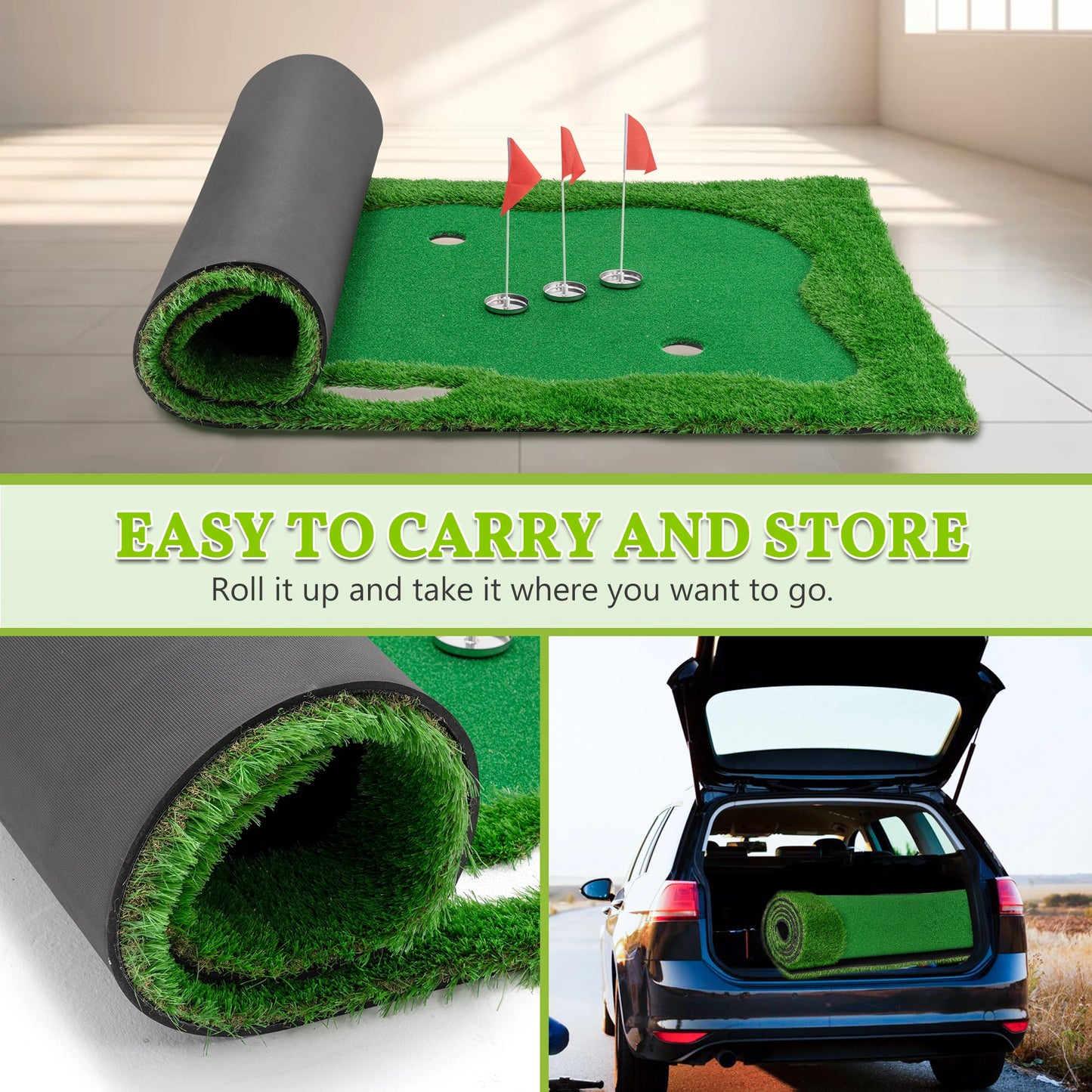 Hign-concerned Golf Putting Green Indoor Training Mat
