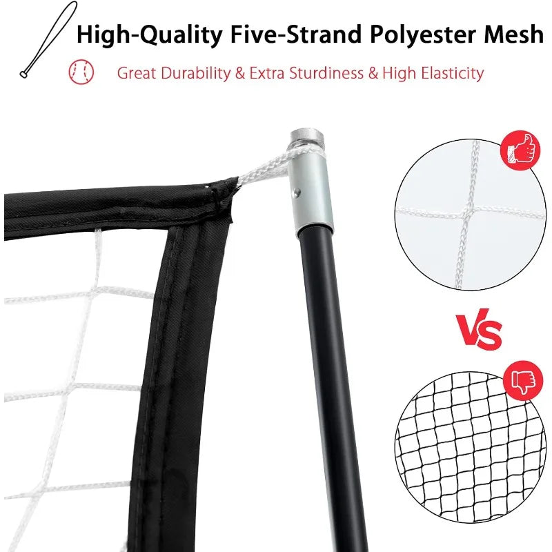 Goplus Baseball Practice Net Bundle With Batting Tee