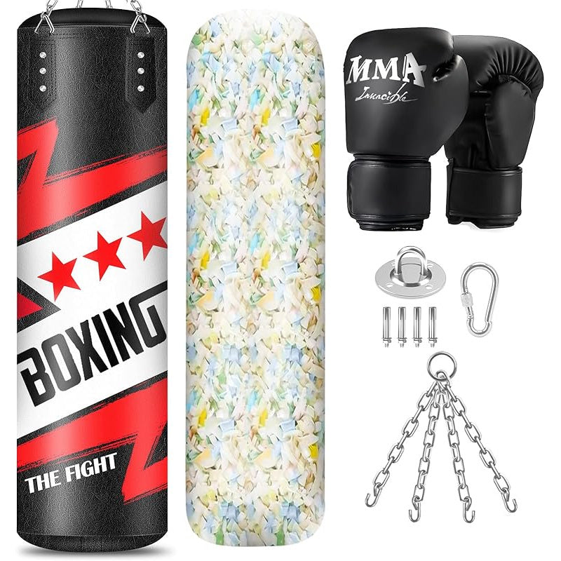 Faux Leather Punching Bag For MMA Training Equipment