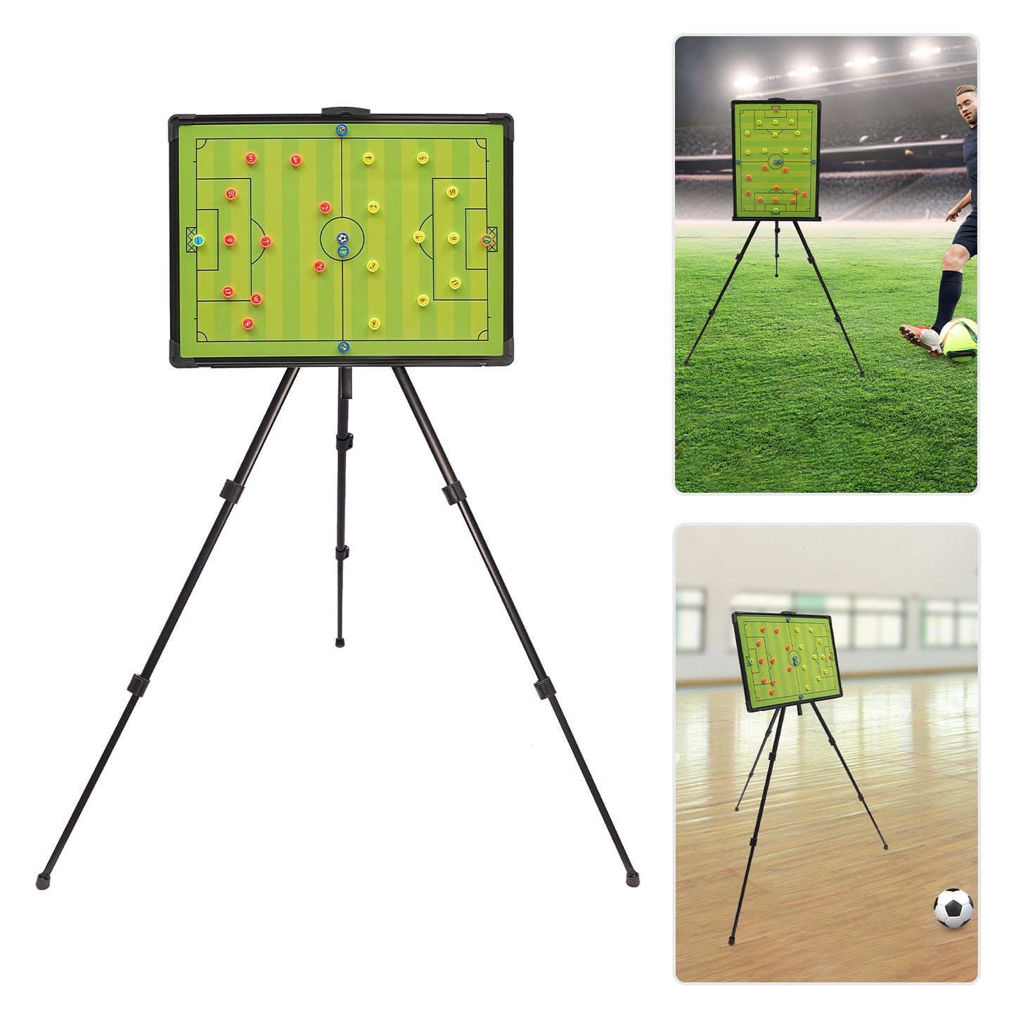 OUKANING Soccer Tactics Board With Tripod Stand And Magnets