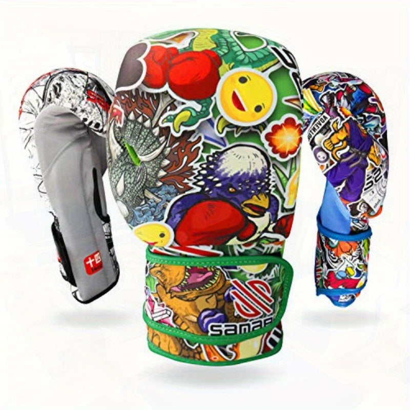 Lambo Sporting Goods Sanabul Sticker Bomb Boxing Gloves